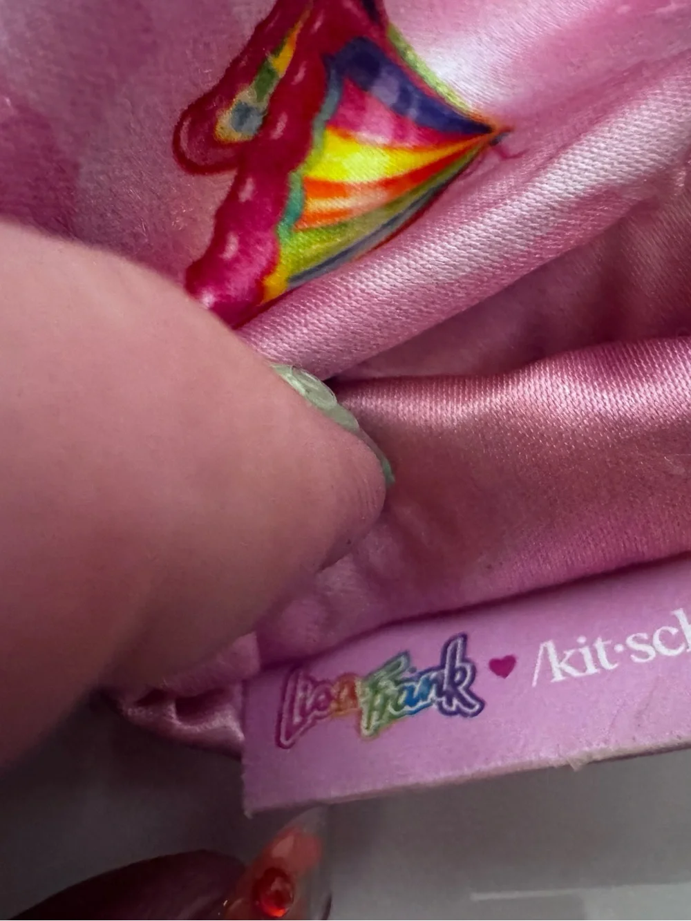 Y2K Lisa Frank X Kitsch Satin Pillow Cases Set Of 2